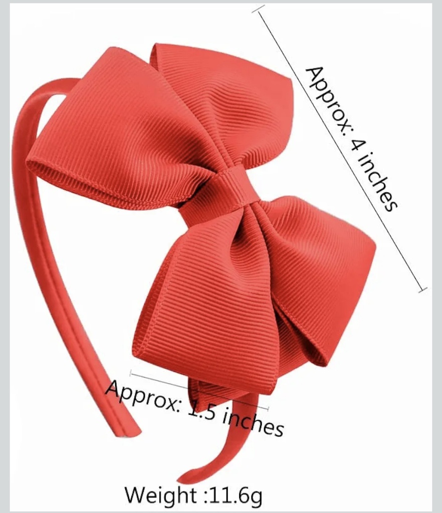 Serre-tête Nœud Rouge