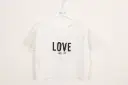 ALICE PI - T-shirt Ivoir ecrit "LOVE&STRASS"