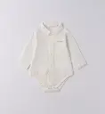 MINIBANDA - Body chemise écru 