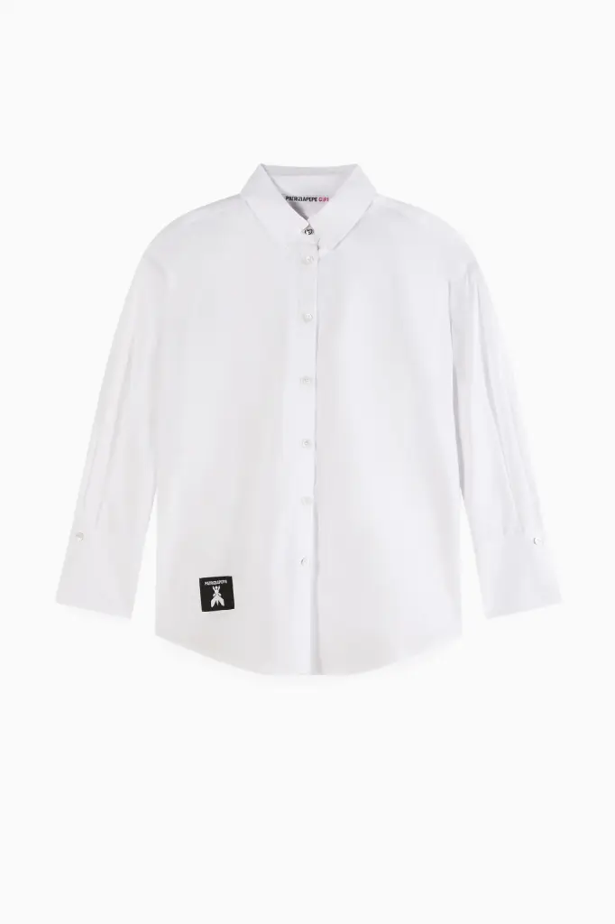 PATRIZIA PEPE - Chemise Blanche OverSize (S(6ans))