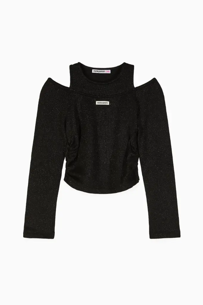 PATRIZIA PEPE - Pull Lurex Noir