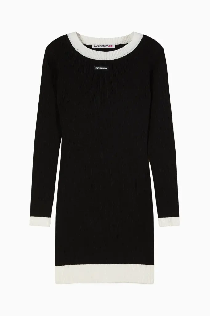 PATRIZIA PEPE - Robe Noir et Blanc (M)