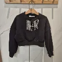 PATRIZIA PEPE - SWEAT Noir Chaine strass