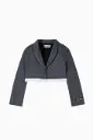 PATRIZIA PEPE - VESTE  courte Gris mélangé