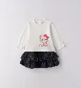 IDO - ENSEMBLE BB FILLE JUPE DENIM + BLOUSE
