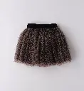 IDO - JUPE Tulle Léopard 