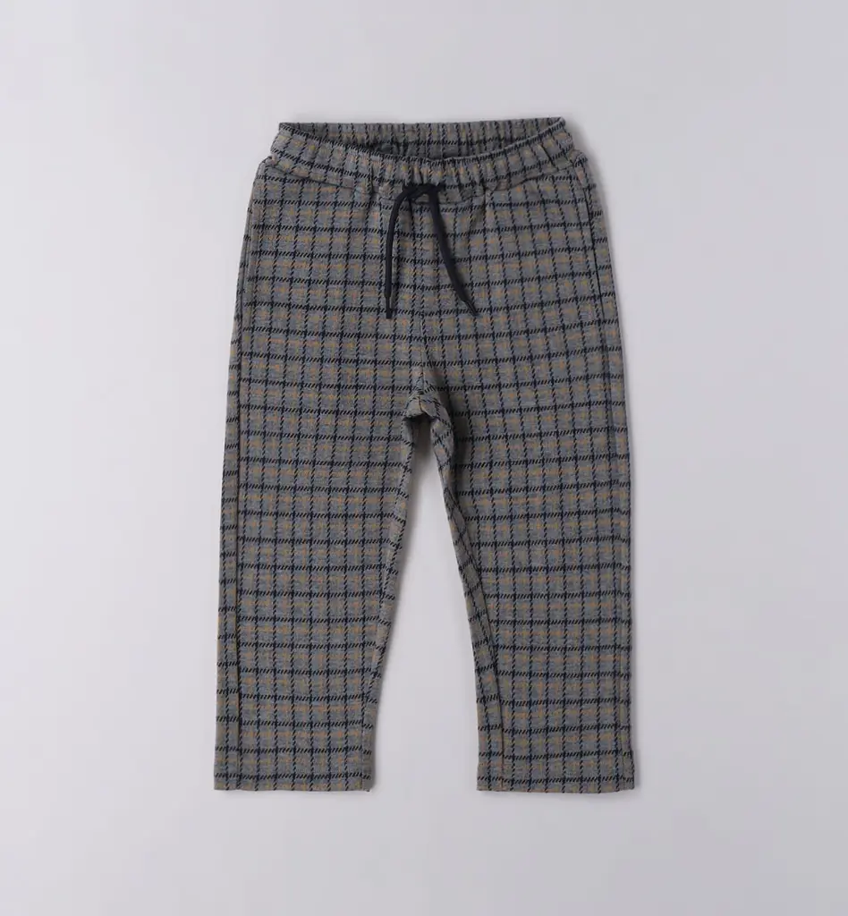 IDO - PANTALON CARREAUX Gris 