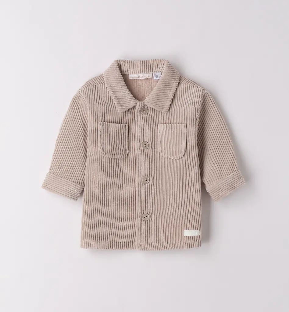 MINIBANDA - Chemise Velours cotelé Tortora (6 mois)