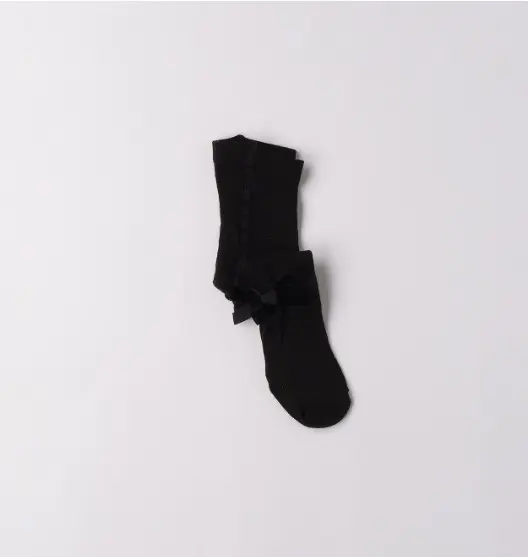 SARABANDA - Chaussette Noir Avec Nœud  (T.1)