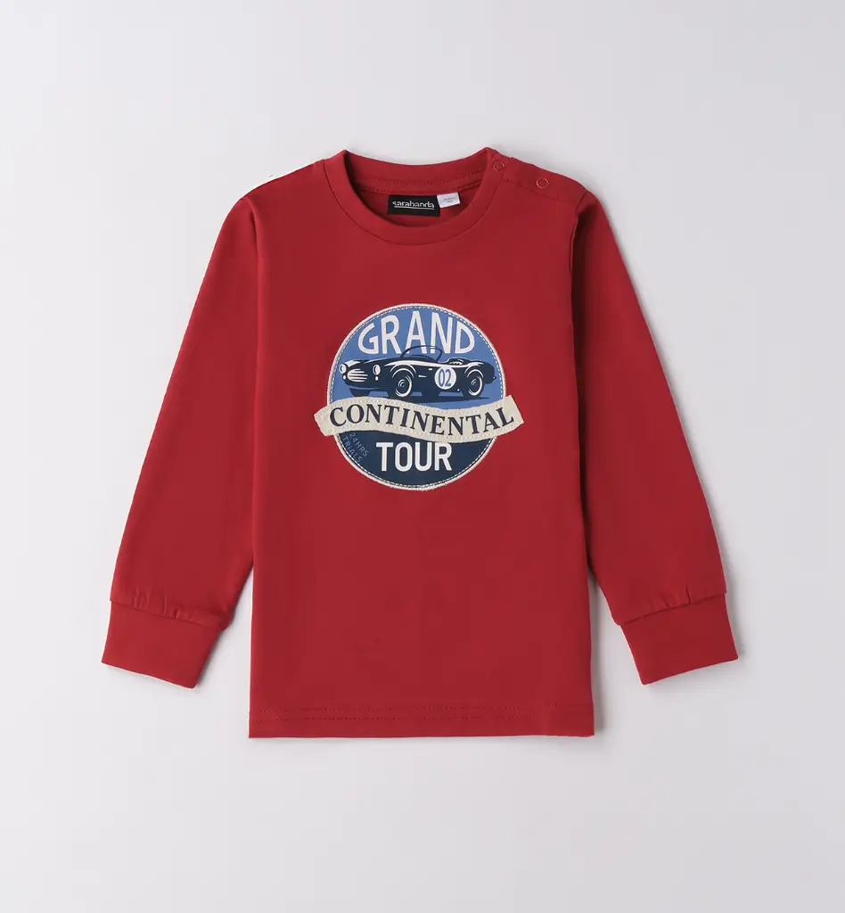 SARABANDA - T-Shirt Bordeaux Voiture Vintage (2A)