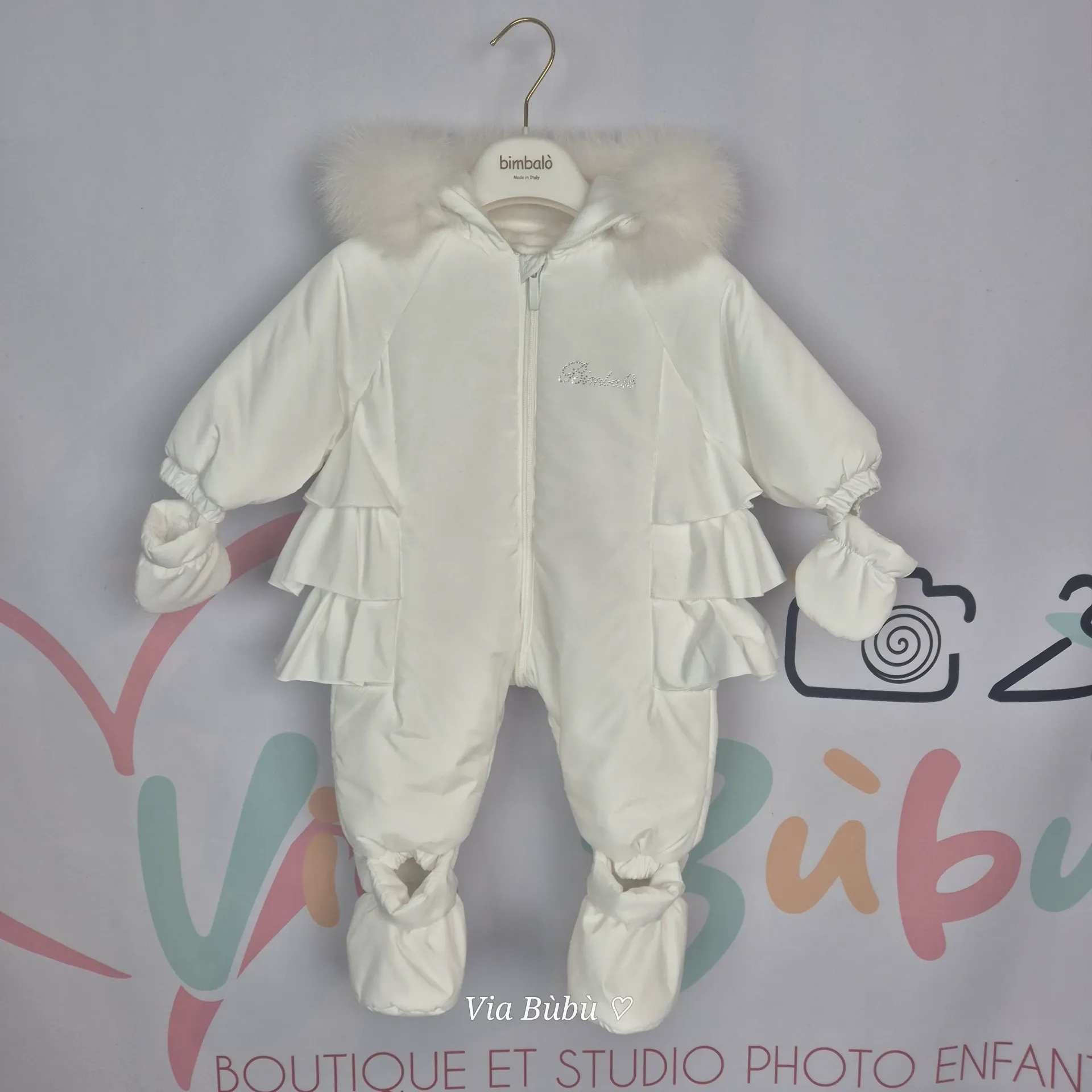 BIMBALO - Combi pilote Fourrure Panna