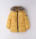 SARABANDA - Doudoune Jaune Moutarde Capuche 