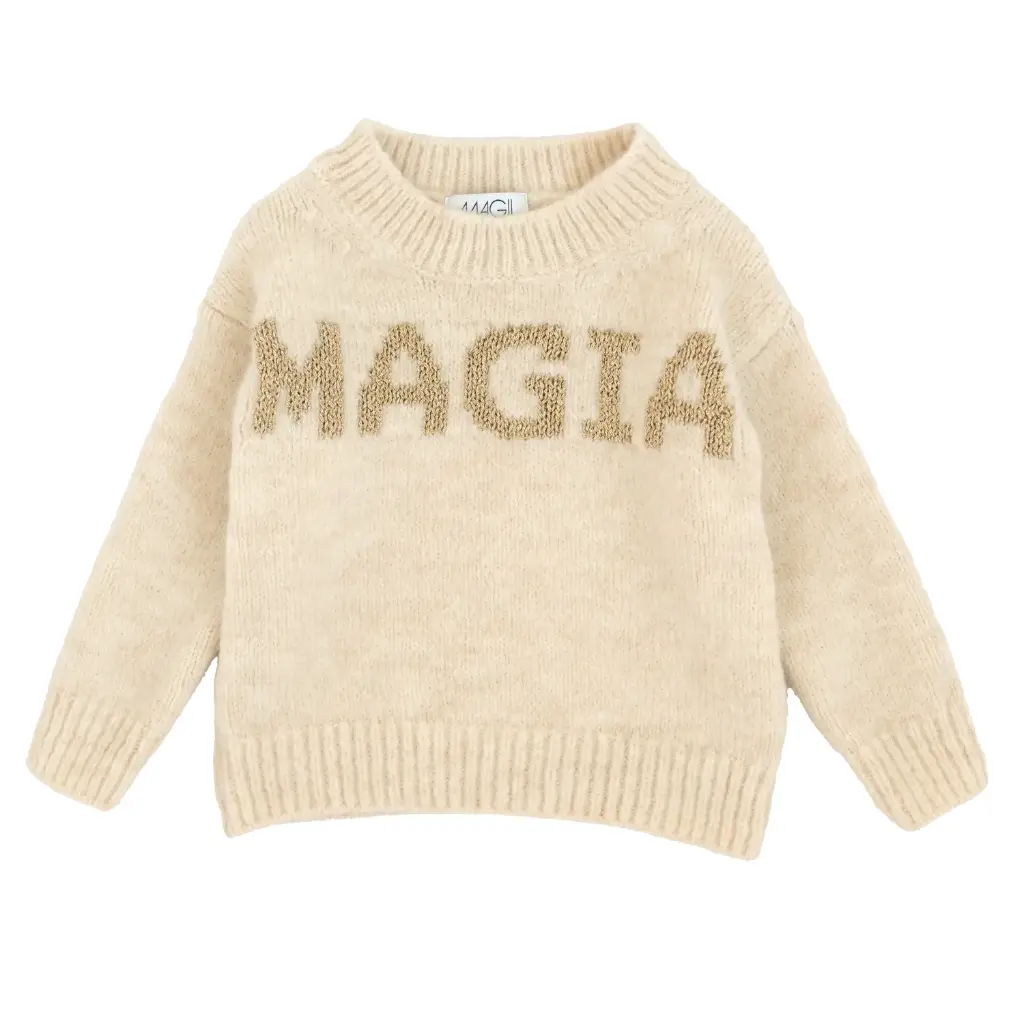 MAGIL - Fille - Pull Beige "Magia"