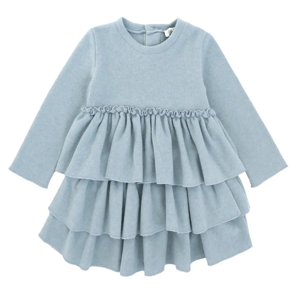 MAGIL - Fille - Robe à Volant Bleue (2ans)