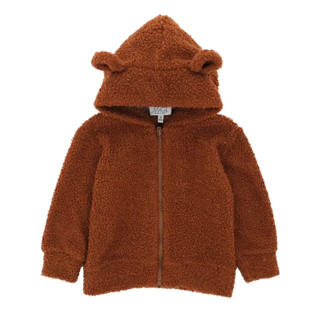 [IN12035] MAGIL - Garçon - Gilet Teddy Bruciato ourson (6 mois)