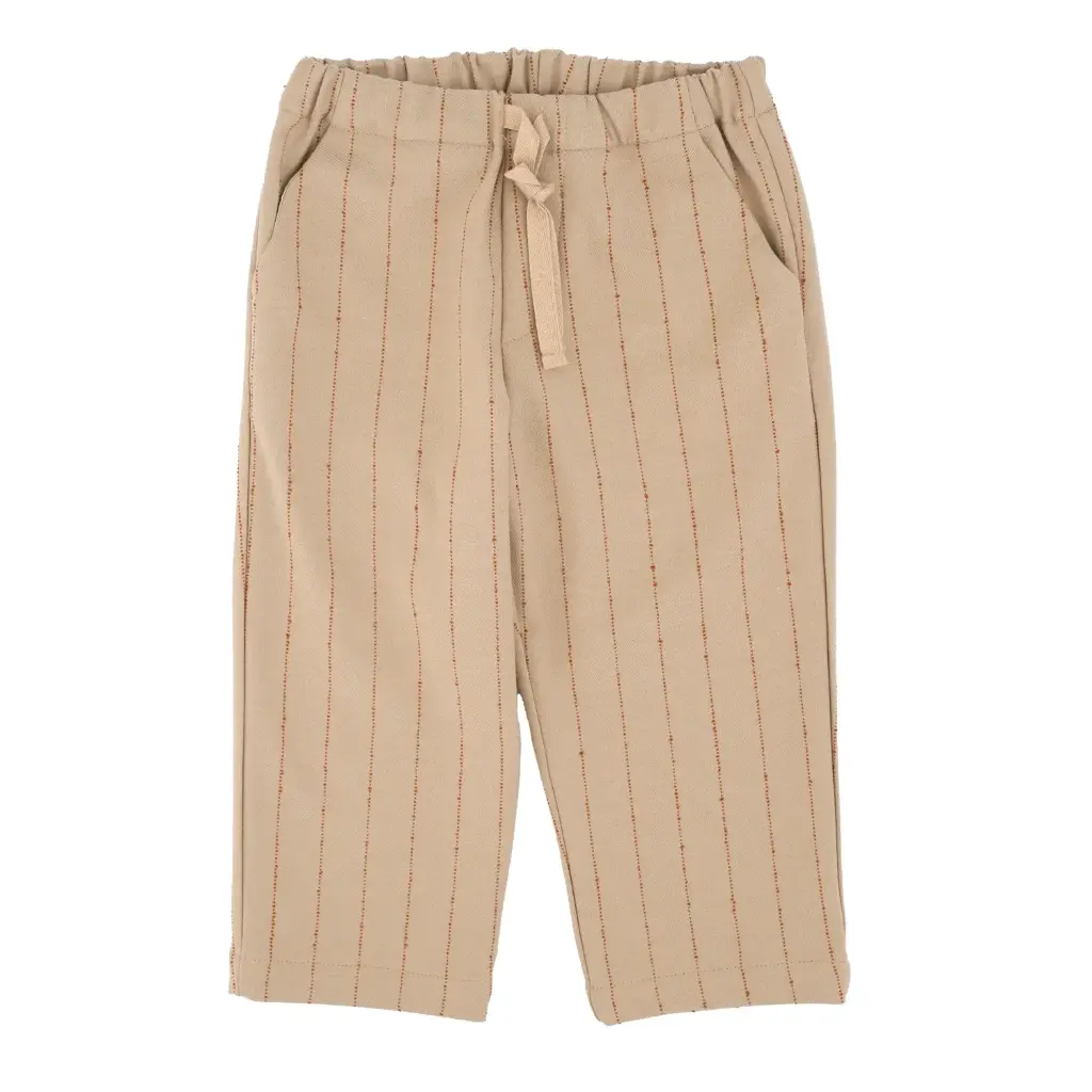 MAGIL - Garçon - Pantalon Beige Ligné  (12mois)