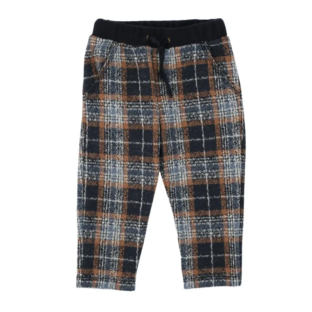 MAGIL - Garçon - Pantalon à Carreaux Bleu 