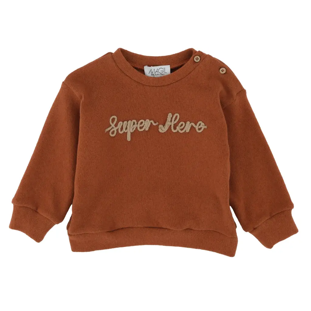 MAGIL - Garçon - Sweat  Bruciato "Super Hero"