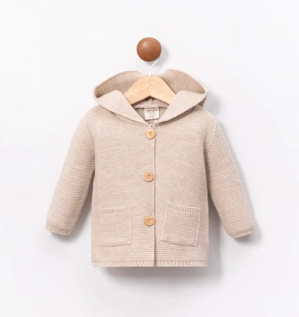 LARA - Cardigan crochet Beige