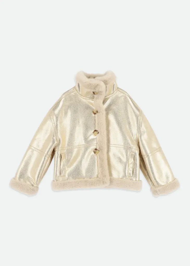 [PETRA/GOLD/3-4] ANGEL'S FACE - PETRA VESTE METALLIC GOLD (3-4 ans)