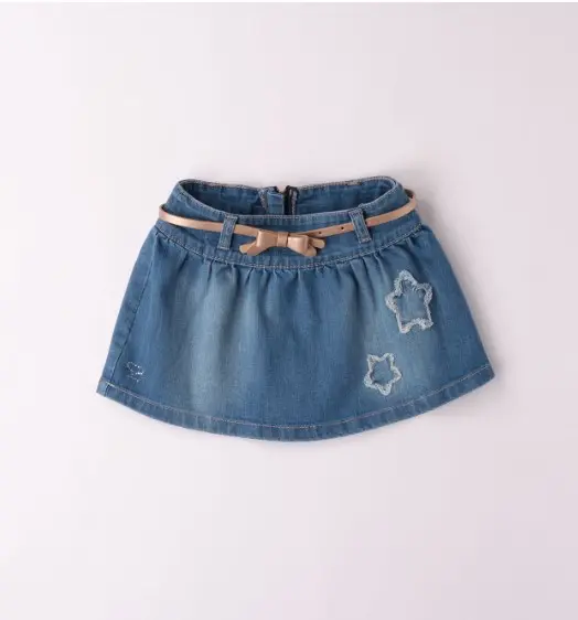 SARABANDA - Jupe en jeans + Ceinture doré