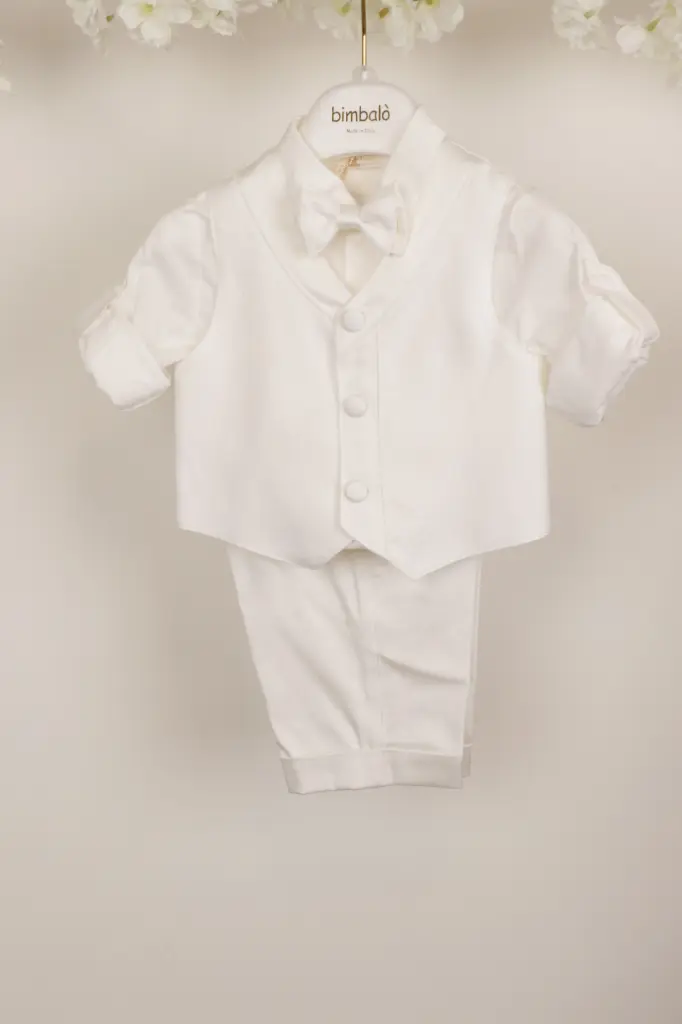 [7664] BIMBALO - Costume Garçon Panna Motif Baroque (6 mois)