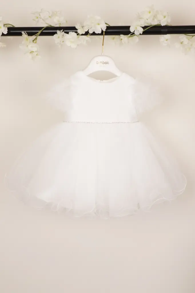 BIMBALO - Robe cérémonie Bébé ceinture strass (6mois)