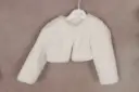 BUFI -  Veste courte fourrure Blanche 