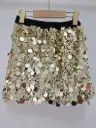 Jupe à sequin Doré