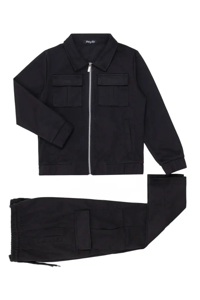 ENSEMBLE VESTE + PANTALON NOIR (4ans)