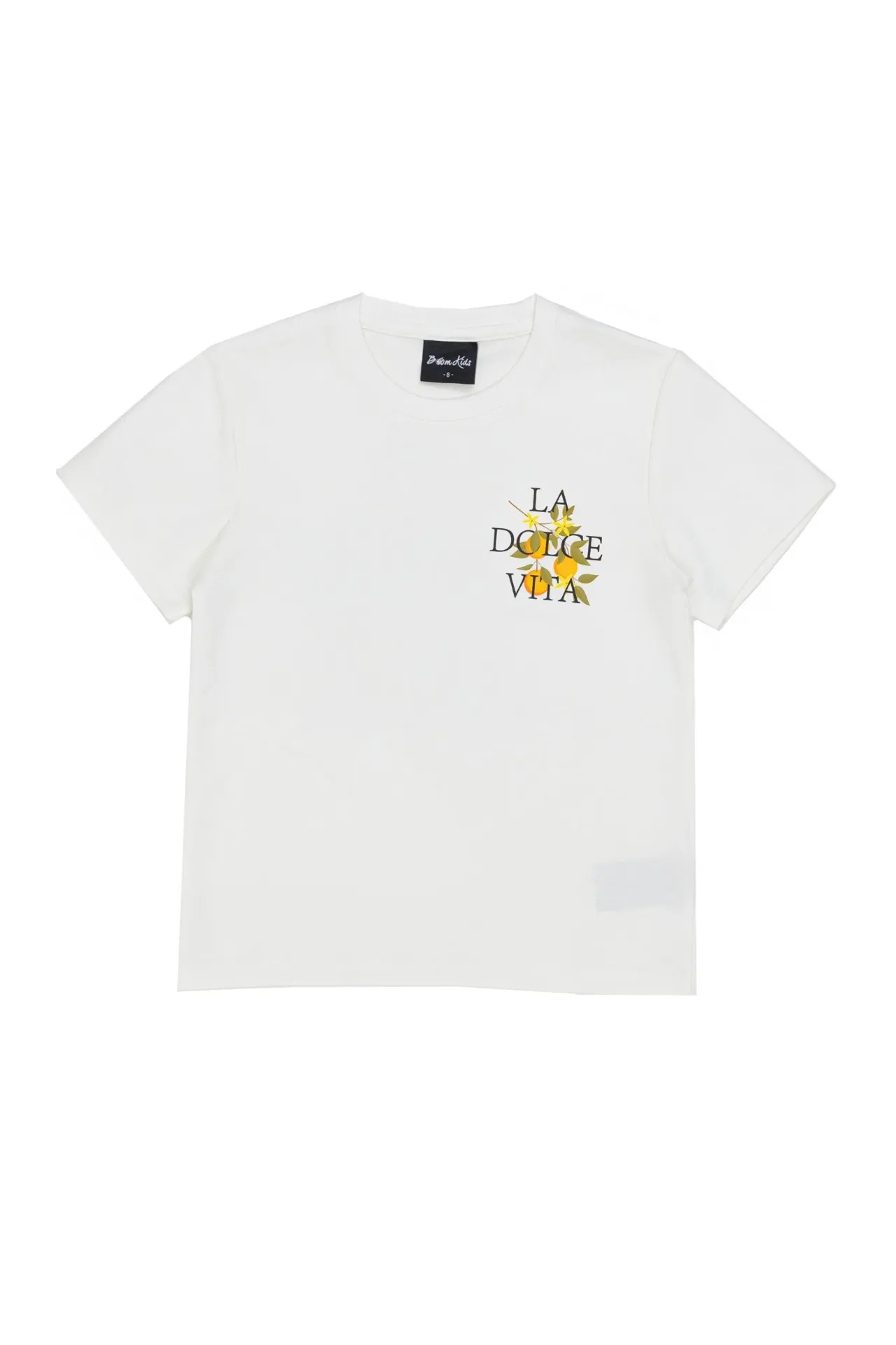 [BL996-2] BOOMKIDS - T-SHIRT BLANC "La Dolce Vita" (10ans)
