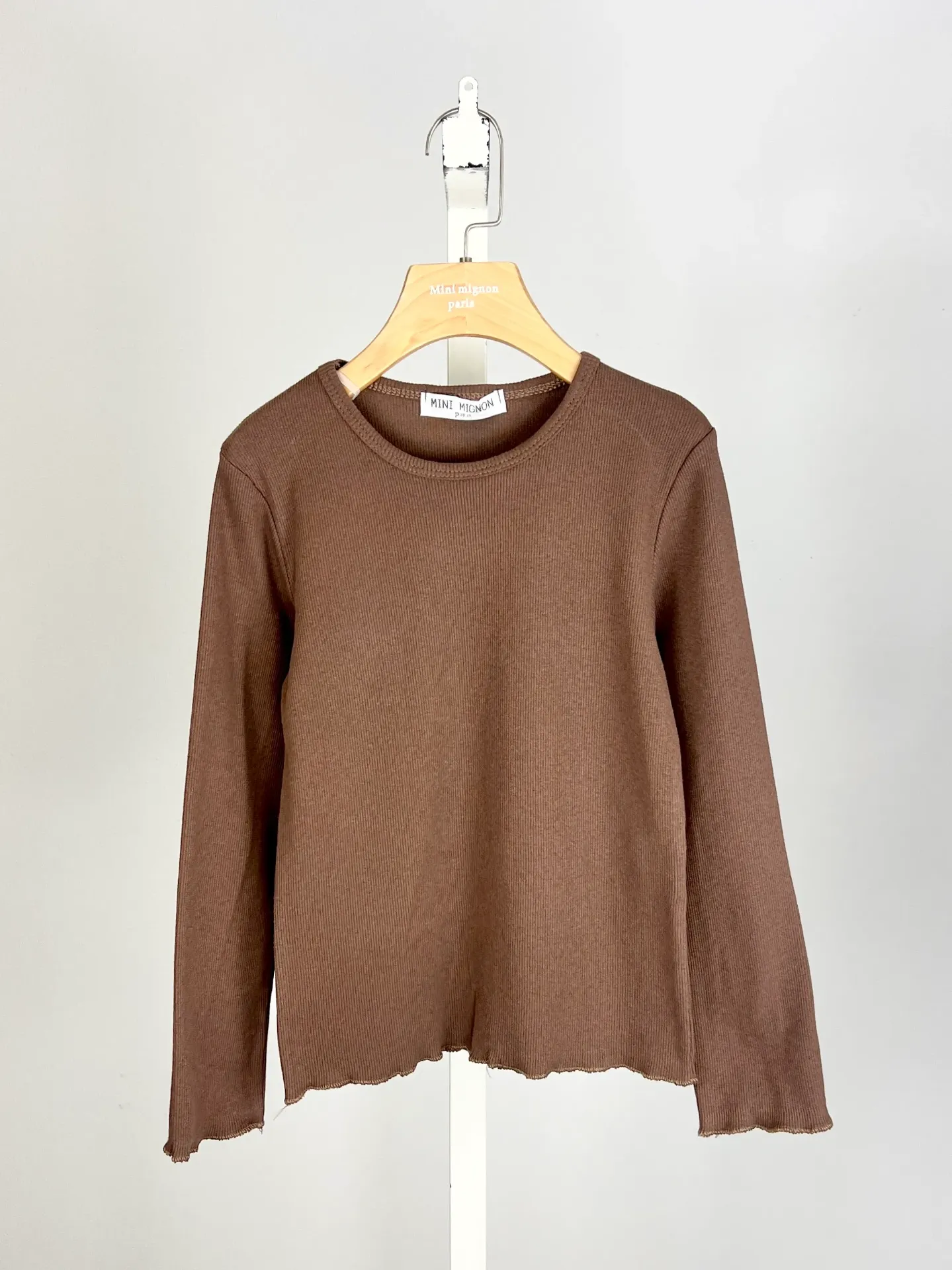 MINI MIGNON - BLOUSE MARRON UNIE (10 ans)