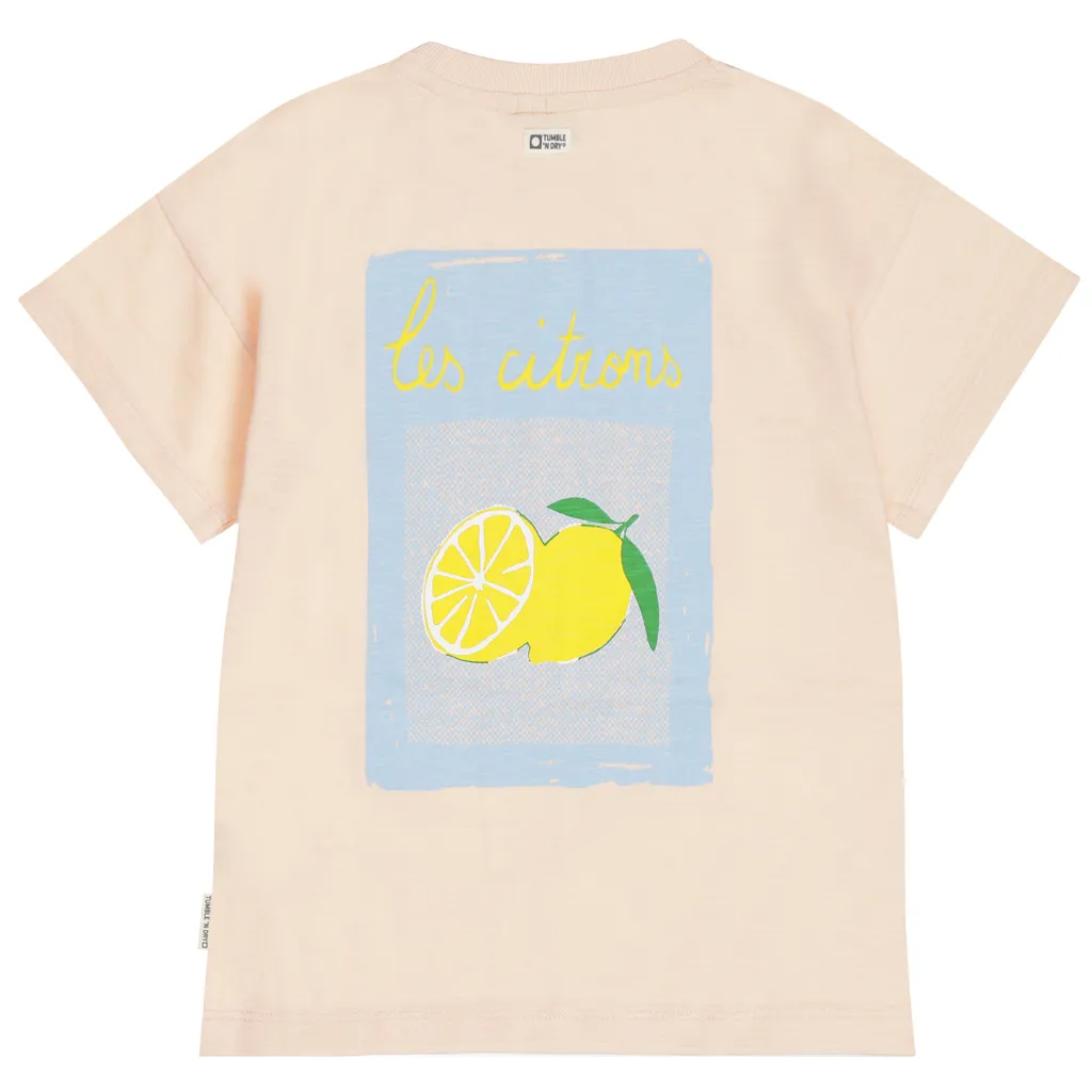 TND Lemons - T-shirt pèche avec Citron