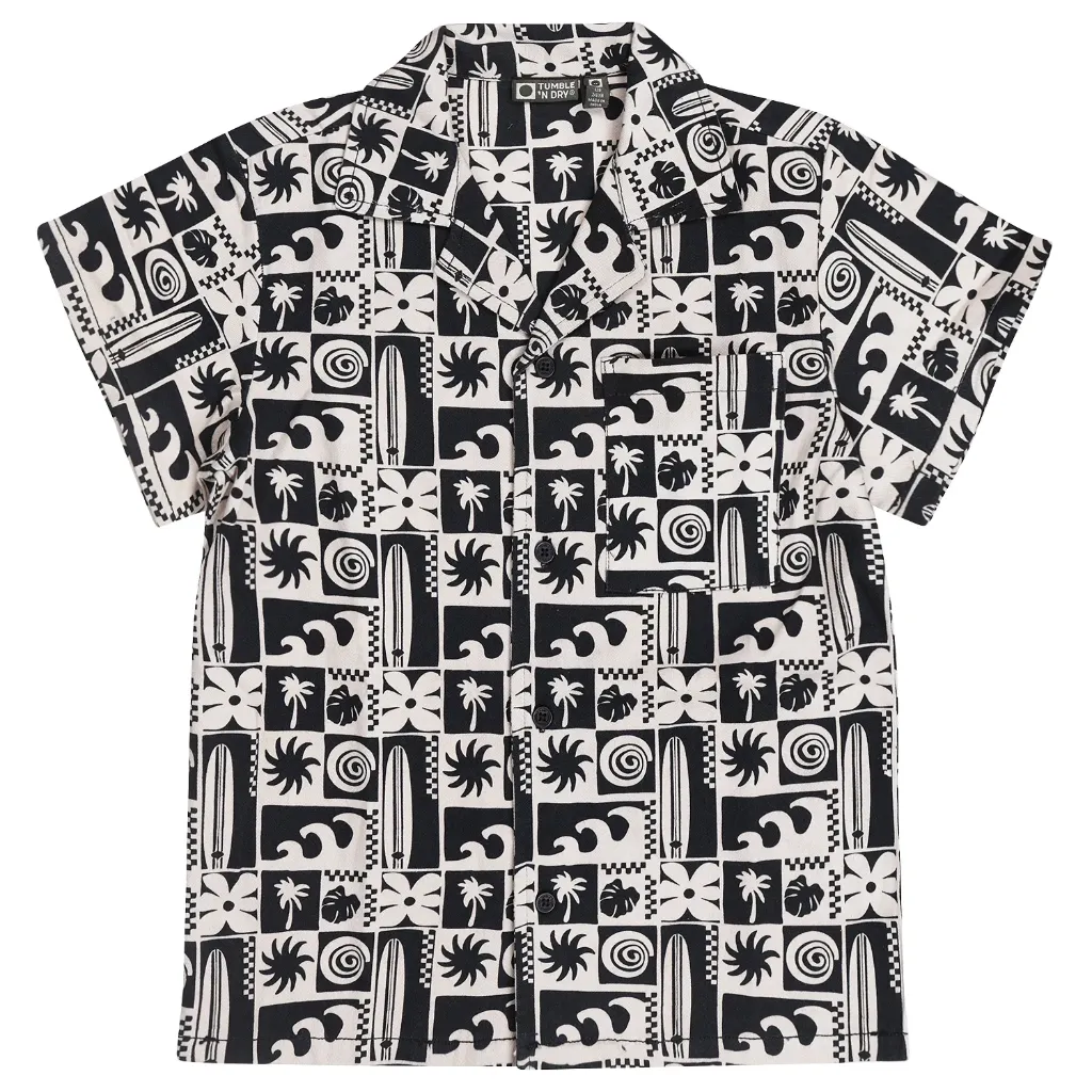 TND Great Barrier - Chemise beige & Noir Surf