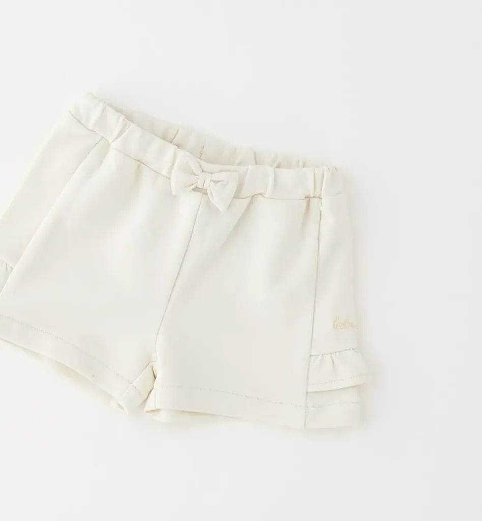 IDO - SHORT beige à volant
