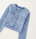 IDO - VESTE JEAN Perle