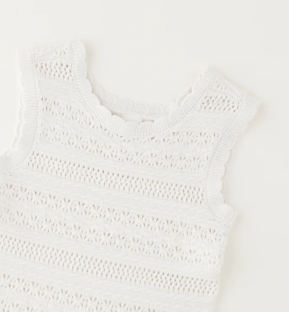 [4.G490.00] IDO - BLOUSE CROCHET Blanc (2A)