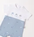 IDO - COMBI-SHORT Azur/blanc