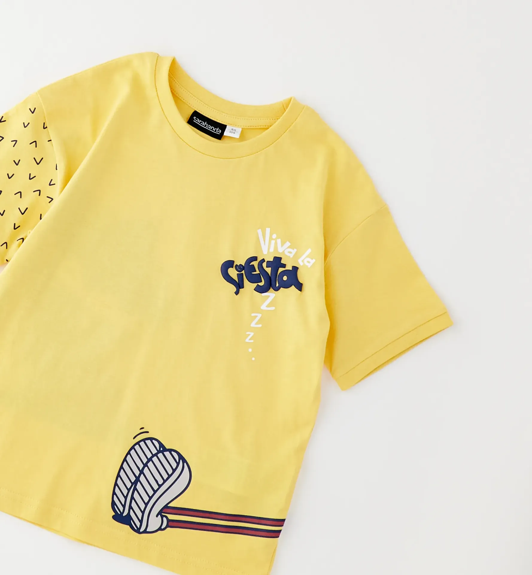 SARABANDA - T-SHIRT jaune "Mexicanos"