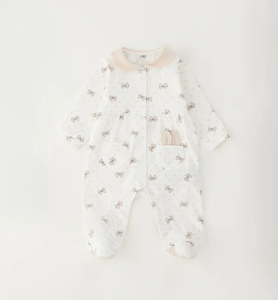 IDO - PYJAMA BB écru Nœud