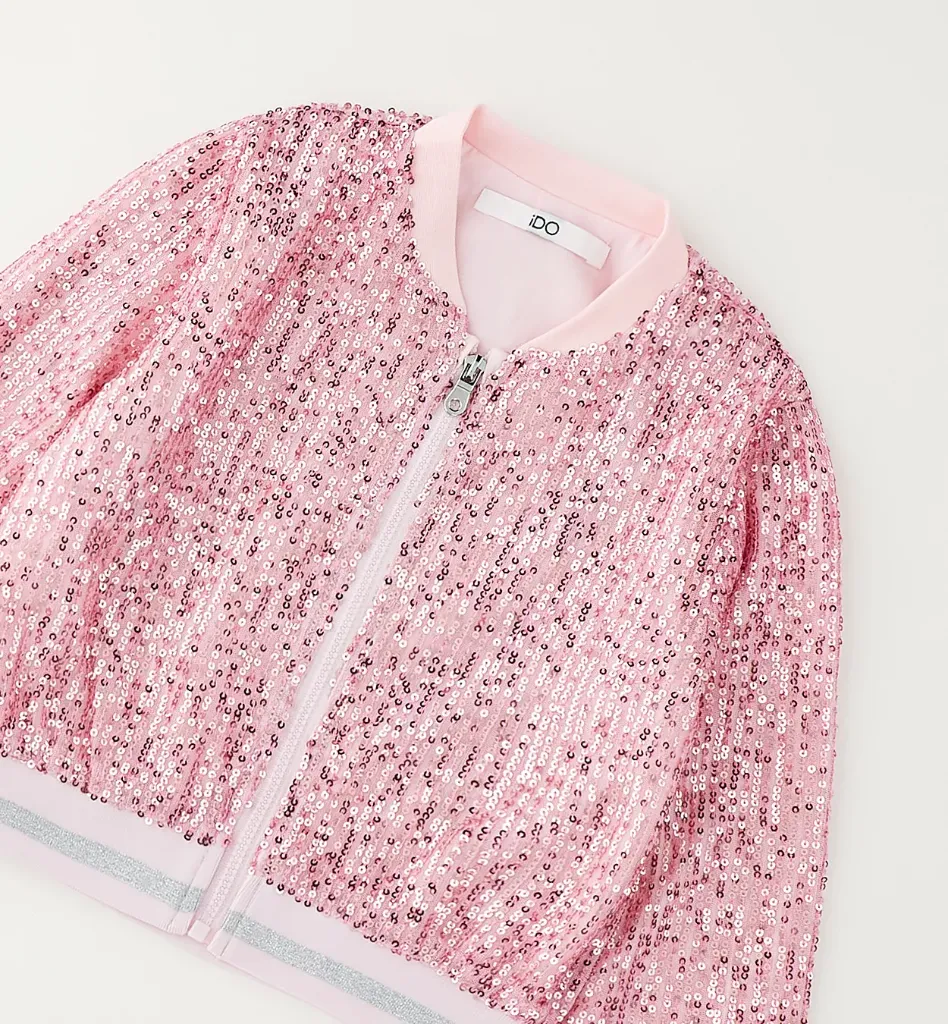 [4.G398.00] IDO - VESTE A SEQUIN Rose (4A)