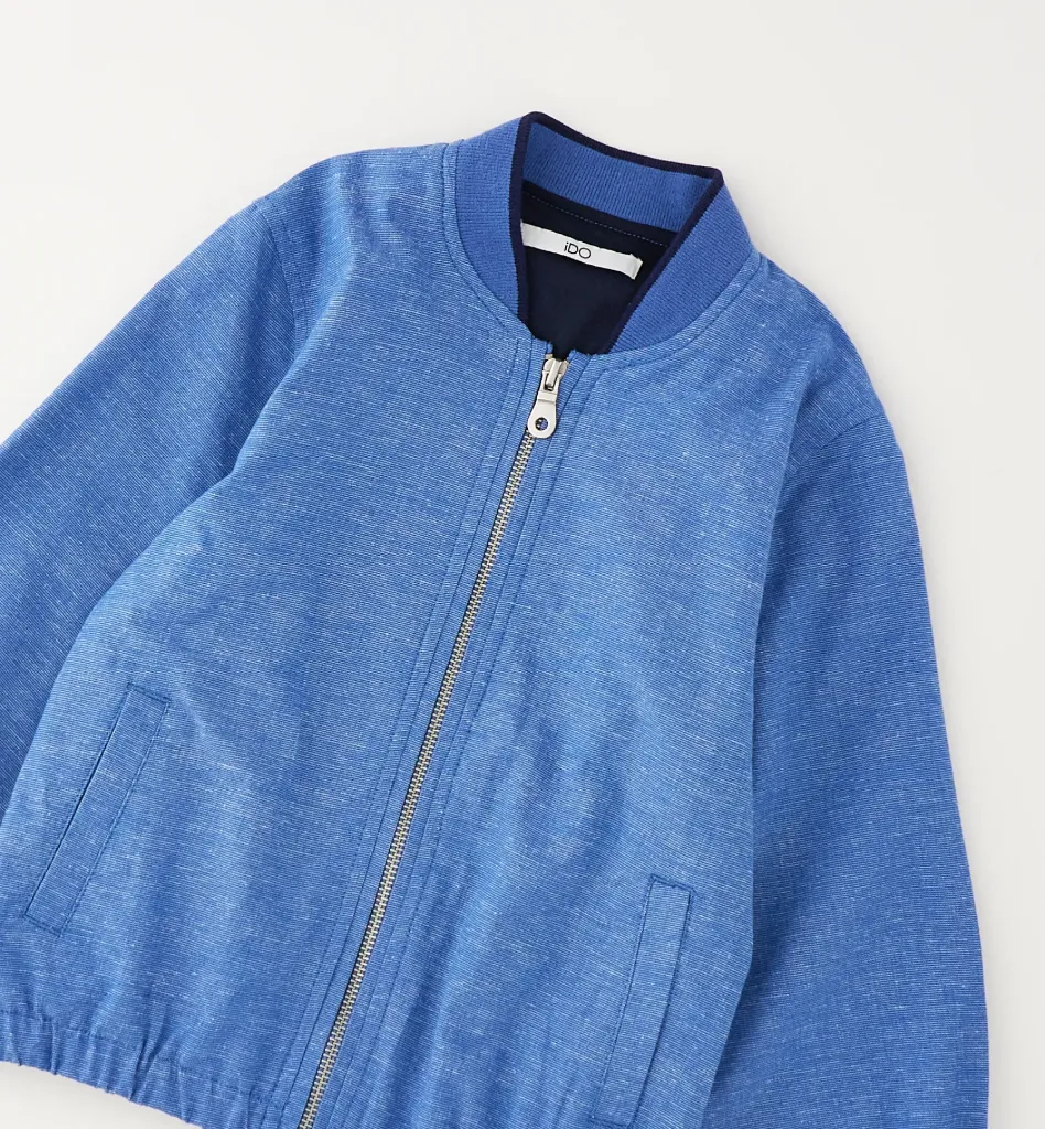 IDO - VESTE BOMBER Bleu aviateur