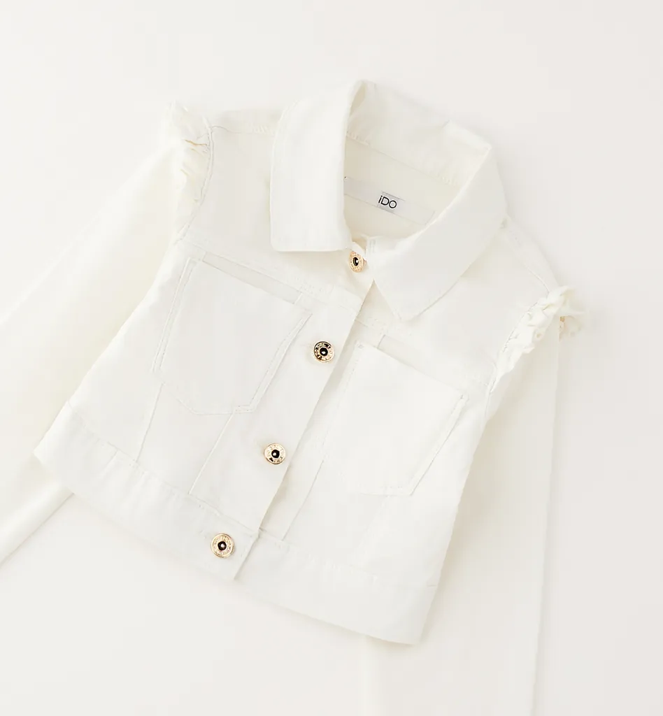 [4.G393.00] IDO - VESTE DENIM Blanc (2A)