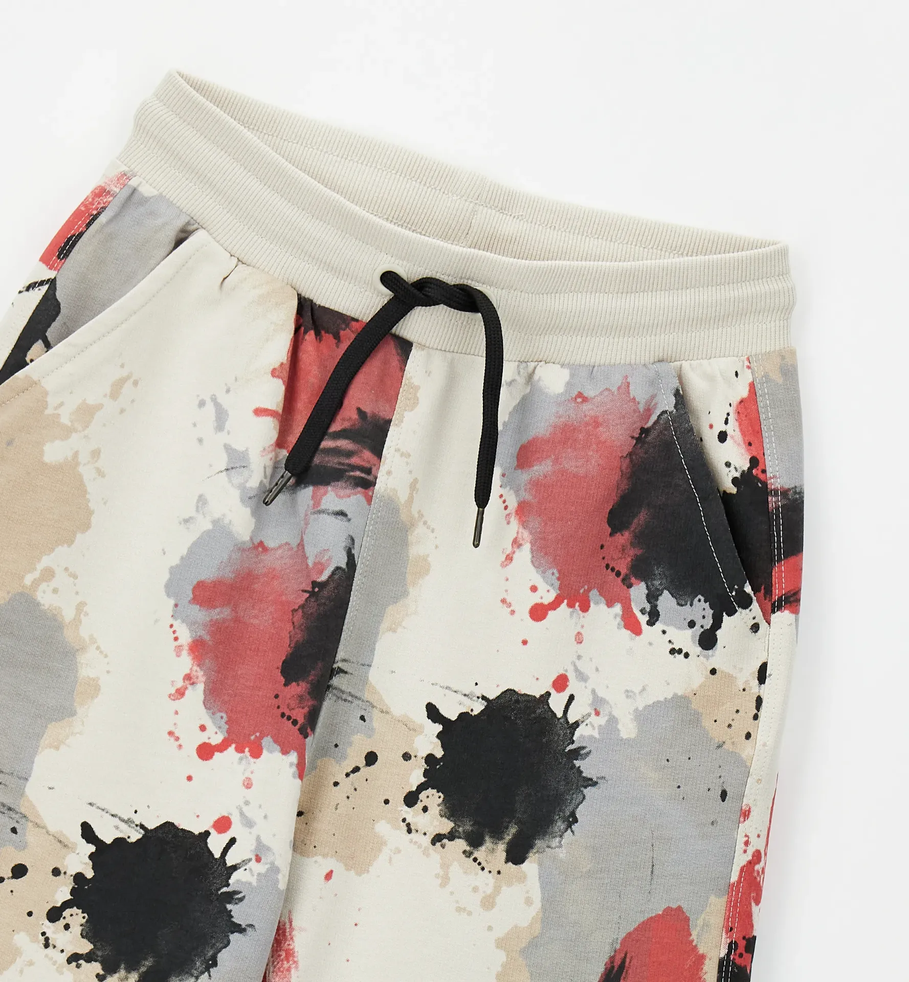 [0.G666.00] SARABANDA - BERMUDA LARGE PAINT beige-rouge-noir (S (8A))