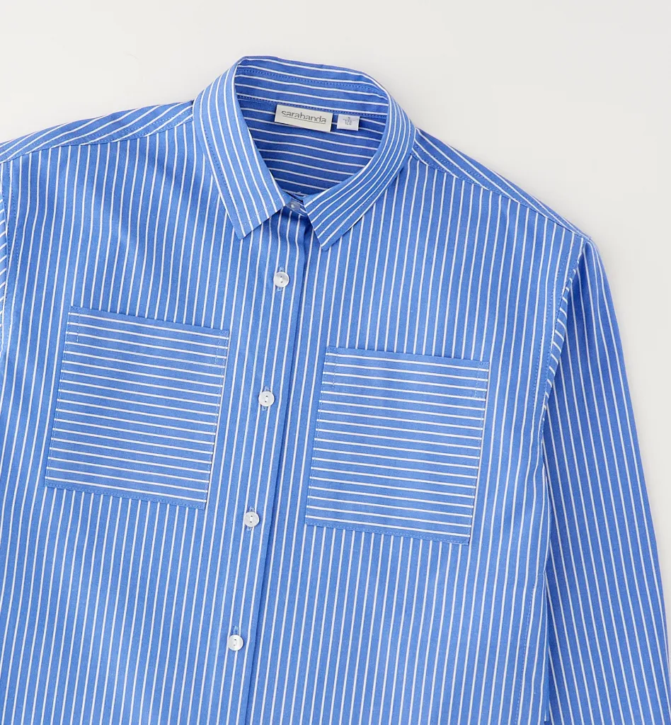 SARABANDA - CHEMISE Lignée Ciel & Blanc