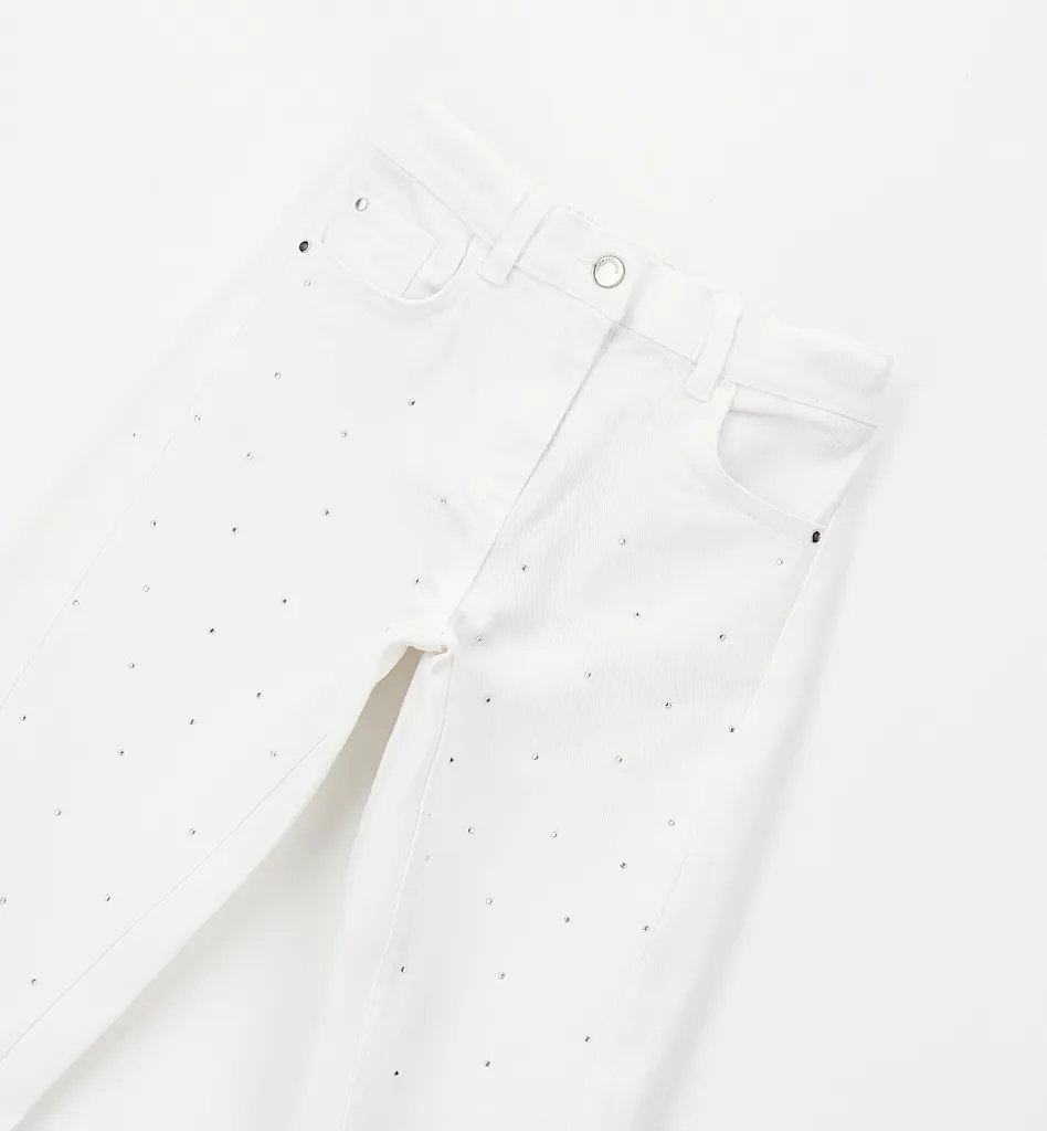 [0.G346.00] SARABANDA - Jean blanc Strass (2A)