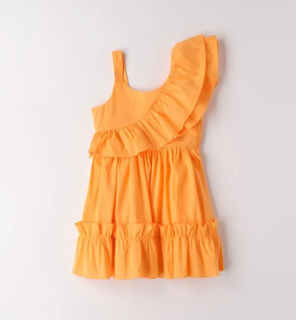 SARABANDA - ROBE orange à volant