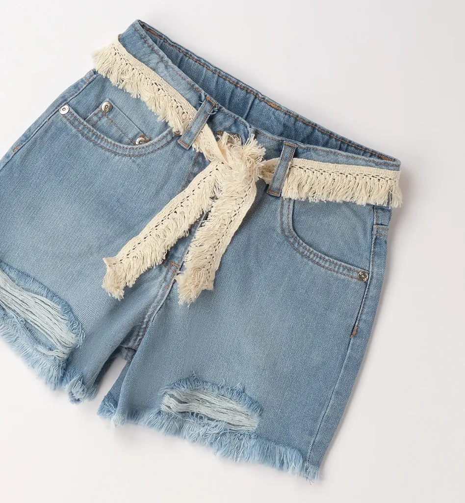 SARABANDA - SHORT DENIM + CEINTURE