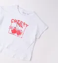SARABANDA - T-Shirt blanc "CHERRY"