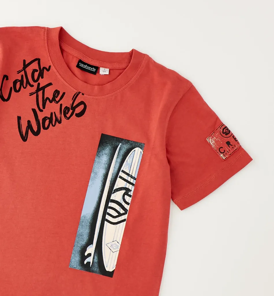 SARABANDA - T-SHIRT OVERSIZE Corail